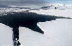 Helicopter flight: Ross Sea coast and Coulman Island, Antarctica