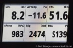 True wind speed (TWS) in the upper right corner.